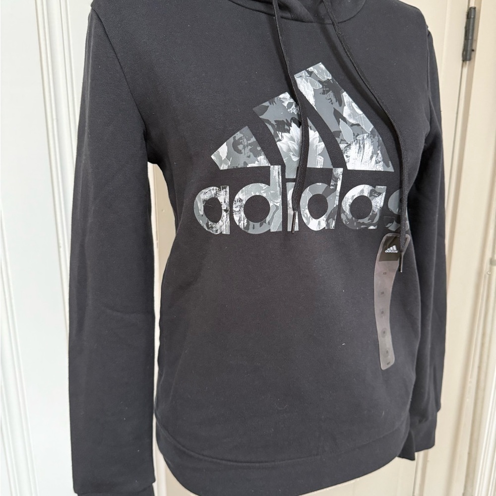 Adidas Women’s Black Hoodie Jacket - Picture 2 of 4